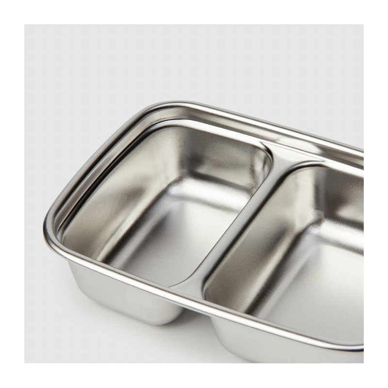 Jaju JAJU stainless steel square two compartment sharing cupboard_300ML, silver