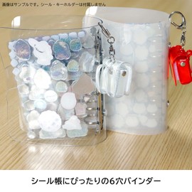 Hawkeye Seal Pad 6 Hole Binder with 10 Refills 6 Holes Transparent Strap Holes (Milk)