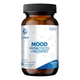 Probiótico Prebiótico Mood Cápsulas Veganas Bioflora Sabor