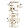 Heybly Cat Tree, 71-Inch-Tall Tower for Indoor Cats with 2