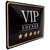 VIP Lounge Embossed Tin Sign 30 x 20 cm Metal