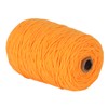 Tufting Yarn Orange 437yd Long 0.2in Wide Shrink Resistant Cotton