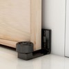 CCJH Sliding Barn Door Floor Guide Upgrade Adjustable Double Roller