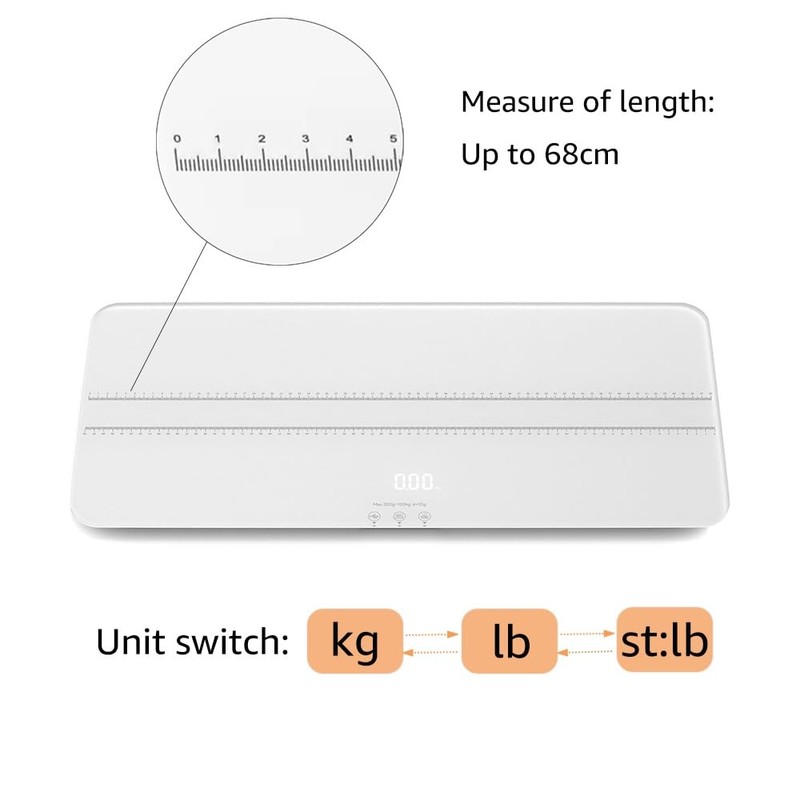 unipaws Digital Pet Scale MAX 220lbs with Bluetooth App, Medium-Small