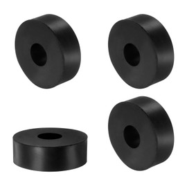 QUARKZMAN Rubber Spacers 60mm OD x 15mm ID x 30mm Height Round Anti Vibration Spacers Rubber Bushing Grommets Thick Rubber Washers Pack of 4