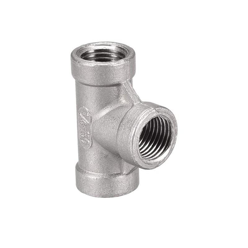 sourcing map Stainless Steel 304 Cast Pipe Fitting 1/4BSPT Female