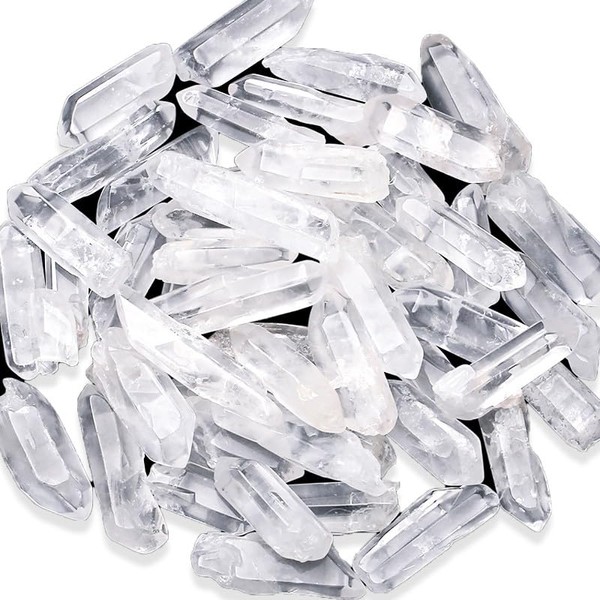 DUQGUHO Crystals Bulk Natural Clear Quartz Crystal Points Irregular Tumbled