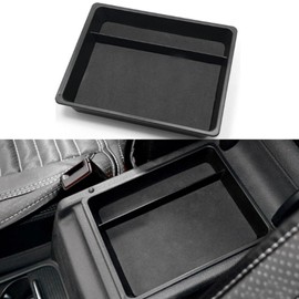 OMAC Center Console Armrest Storage Tray for VW Tiguan 2012-2017 Black 1 Pc