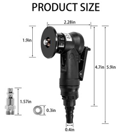 Portable Pneumatic Chamfering Tool, Power Angle Grinders with C and R Angle Blades, 45 Degree Arc Air Beveling Machine for Metal Wood Beveling