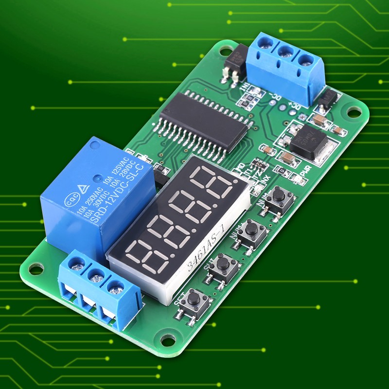 Multifunction 1 Channel DC 12V Delay Relay Controller LED Timer