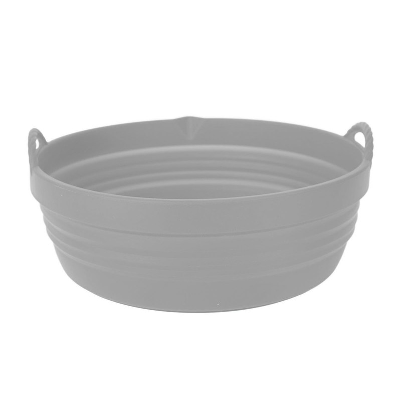 Fryer Silicone Liner Foldable Round Wavy Stripe Heat Resistant Reusable