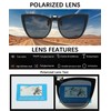 Long Keeper Polarized Clip on Sunglasses Over Prescription Women Men