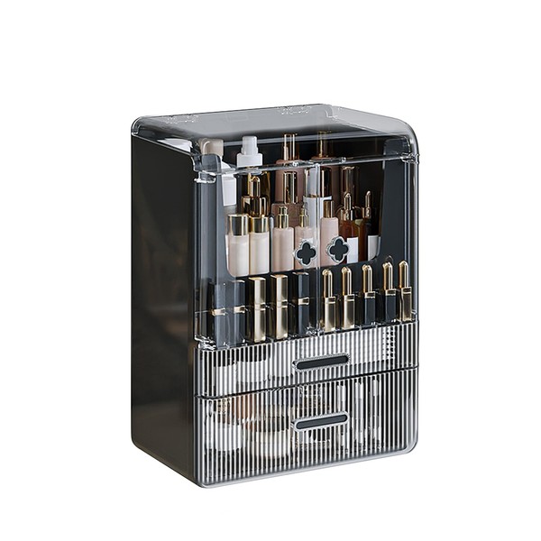 DASITON Makeup Organizer for Vanity,Large Capacity Skincare Organizers,Dustproof Makeup Storage