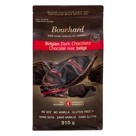 Bouchard Premium Belgian Dark Chocolate with 72% Cacao | Individually Wrapped Pieces (2 LB) (CAN)