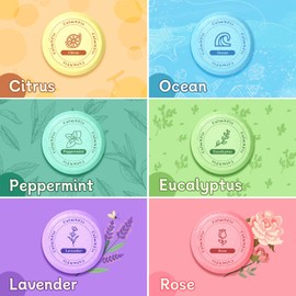 CalmNFiz 6 Pack Shower Steamers, Bath Bombs with Individually Wrapped, Variety Shower Tablets for Her, Birthday Presents for Men and Women Who Have Everything(6 Scents)