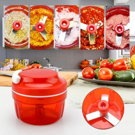 Crumye Onion Cutter, Chopper without Electricity, Onion Cutter Manual with Pulley, Vegetable Cutter, Household Drawstring Design, Manual Vegetable Chopper, Shredder, Meat Mixer, Kitchen Supplies