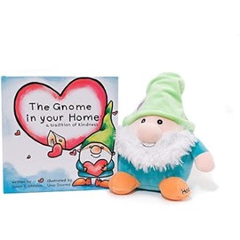 Baby Starters The Gnome in Your Home Book Set: A Tradition of Kindness Children's Hardcover Book and Plush Toy Set, 9 inches (2nd Edition), Muticolored