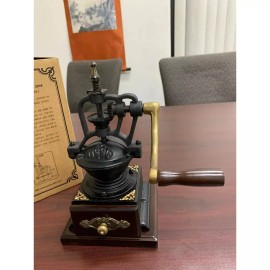 Vintage Large Cast Iron Collection Manual Counter Coffee Grinder