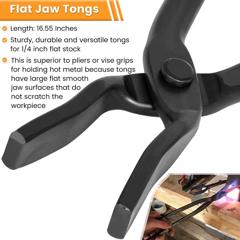 Beginner Blacksmith Tongs Knife Making Tong Set Bladesmith Forge Tong