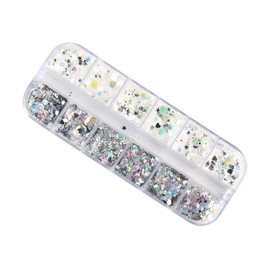 Healeved Fingernail Decorative Paillette Manicures Irregular Star Sequin for Nail Art Decor Easy Application Manicure Sequin Patch for Beginners and Professionals