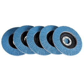 Timunr 100Pcs 4.5 Inch x 7/8 Inch Flap Disc Zirconia Grinding Wheel 60 Grit Type-29 Fit for Angle Grinder