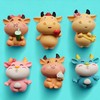 Set of 6 Cute animal 3D decorative magnets, Cow Fridge