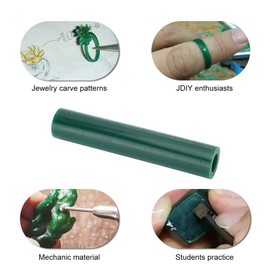 Lv. life Wax Ring Tube, Flat, Smooth Inside, Green Wax Tube, Jewellery Ring, Making Engraving Tools, Accessories for Creating and Designing Jewellery Rings (#1)