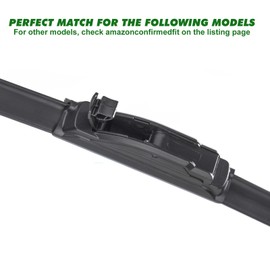 26”+17” Windshield Wiper Blades Replacement For 2017-2021 Honda CR-V 2015-2019 Subaru Legacy Outback 2007-2016 Mazda CX-9 2014-2020 Infiniti Q50 Q60 QX60 Car Wiper Blades With Universal U/J Hook