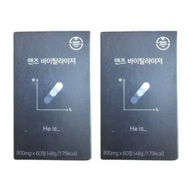 Hei's Men's Vitalizer 60 tablets, 2 boxes, Arginine, Black Maca, Fenugreek, Milk Thistle, Taurine, Zinc, 1 pc / 히이즈 맨즈 바이탈라이저 60정 2박스 아르기닌 블랙마카 호로파 밀크씨슬 타우린 아연, 1개