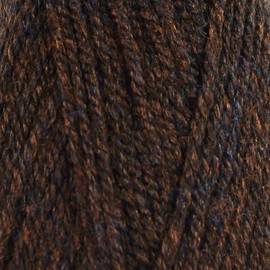 Plymouth Yarn for Knitting Encore Worsted Dark Brown Heather 1444, 5-Skeins (Same Dyelot, Total: 500 gr, 1000 yds), Medium Weight #4, 75% Acrylic/25% Wool Blend, with Project Bag