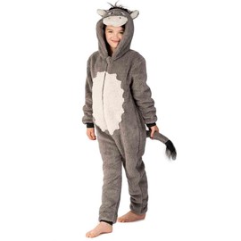 Wunsy Kid's Donkey Onesie Costume Onesie All-In-One for Boys or Girls in Soft Fleece with a Tail In Childrens Size Years 3-4 Donkey55b