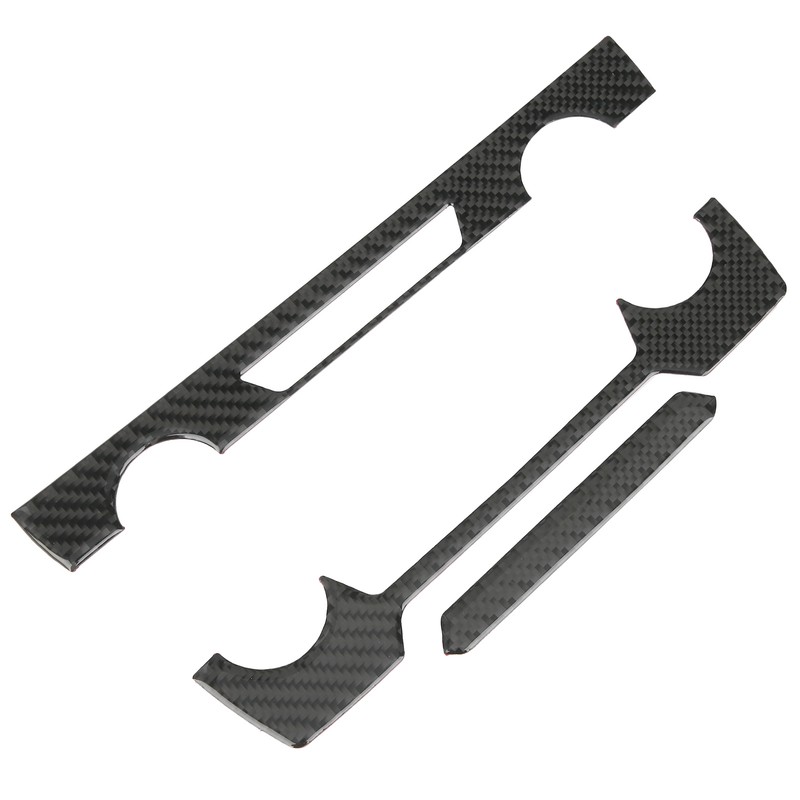 Center Console CD Panel Trim Cover Carbon Fiber Decoration Fit