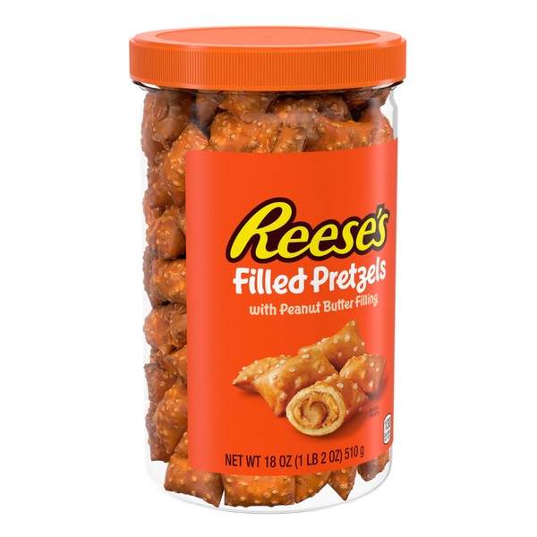 Reese's Filled Pretzels, Peanut Butter Pretzel Nuggets, Crunchy, Ready to