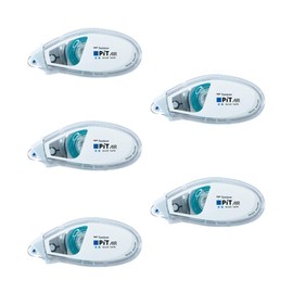 Tombow PN-EAS-5P Pencil Tape Glue Pit Air Mini White (Tape Width 0.2 inches (6 mm) x 32.8 ft (10 m) Set of 5