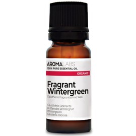 BIO - Fragrant Wintergreen Essential Oil - 10mL - 100% Pure, Natural, Chemotyped and AB/Cosmos Certified - AROMA LABS (French Brand)