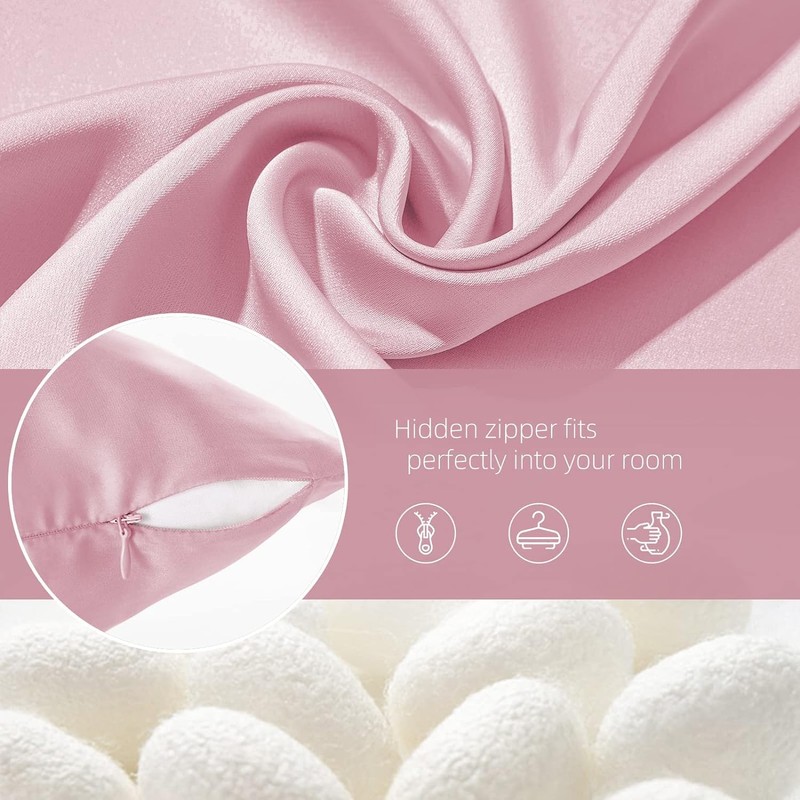 Silk Body Pillow Cover Pillow Pillowcase Soft Body Pillow Cover