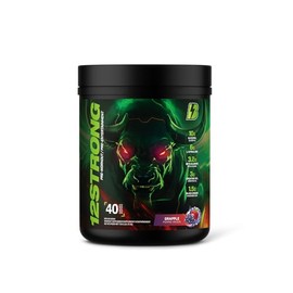 12 STRONG Pre-Workout - 730g - BULL Nutrition (40 Servings) (730g, Apple Grape (Grapple))
