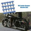 A ABSOPRO Car Motorcycle M6 Fender Bumper Washer Bolt Nuts