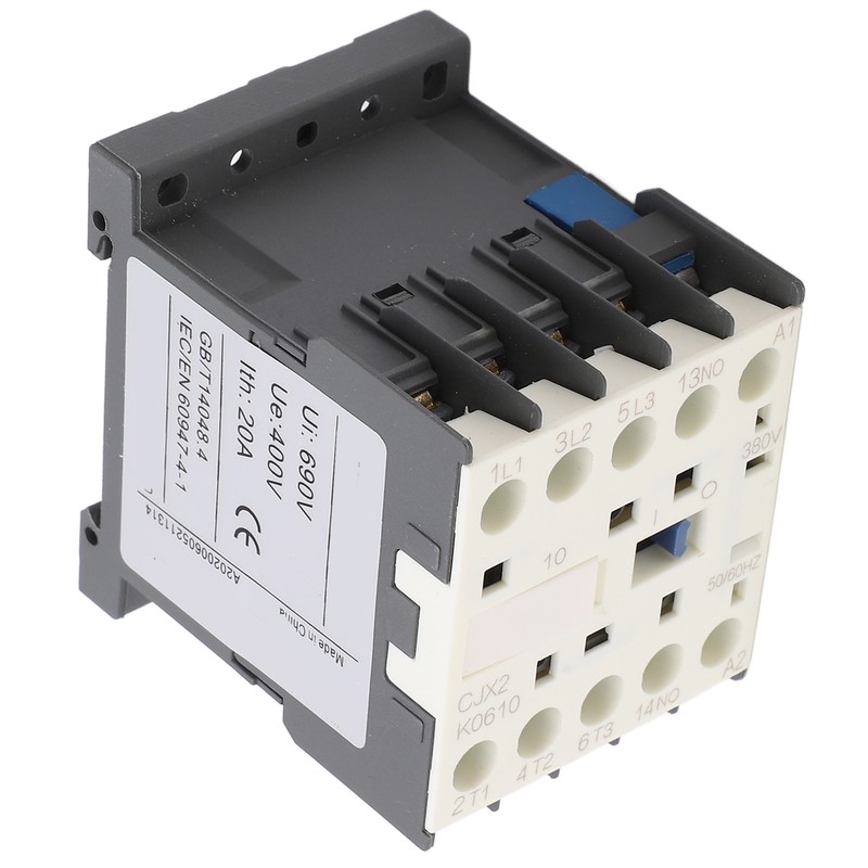 AC Contactor High Sensitivity Industrial Electric Thickened Silver Point Contacts