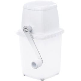 Rosenstein & Söhne Ice Crusher: Powerless Ice Crusher with Stainless Steel Grinder and Hand Crank (Ice Cube Machine, Ice Crasher, Ice Cube Maker)