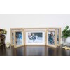 Smiling Art Foldable Photo Frame for 3 Landscape and Portrait