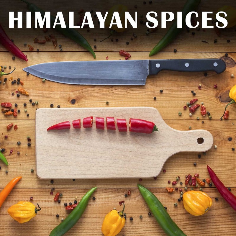 Himalayan Chef Pink Salt with Chipotle, Tall Glass Grinder, 10.58