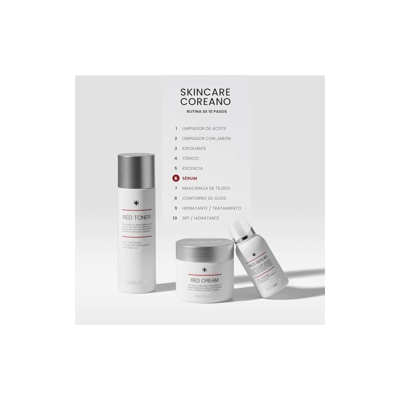 Medicube Red Serum Plus Sérum Facial Coreano Niacinamida Ácido Salicílico