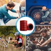 HZJD Tire Valve Stem Caps, Red(4 Pack)