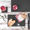 Argon Tableware Square Slate Coasters - 10cm - 6 Piece