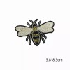MOJOH Bee Patch Embroidered Iron On Appliques Fun DIY Clothing
