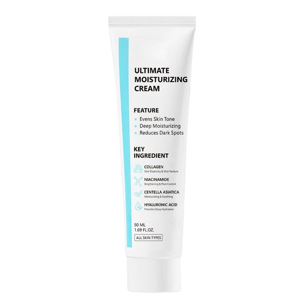 Ultimate Moisturizing Cream | Centella Asiatica, Niacinamide, Hyaluronic Acid, Collagen