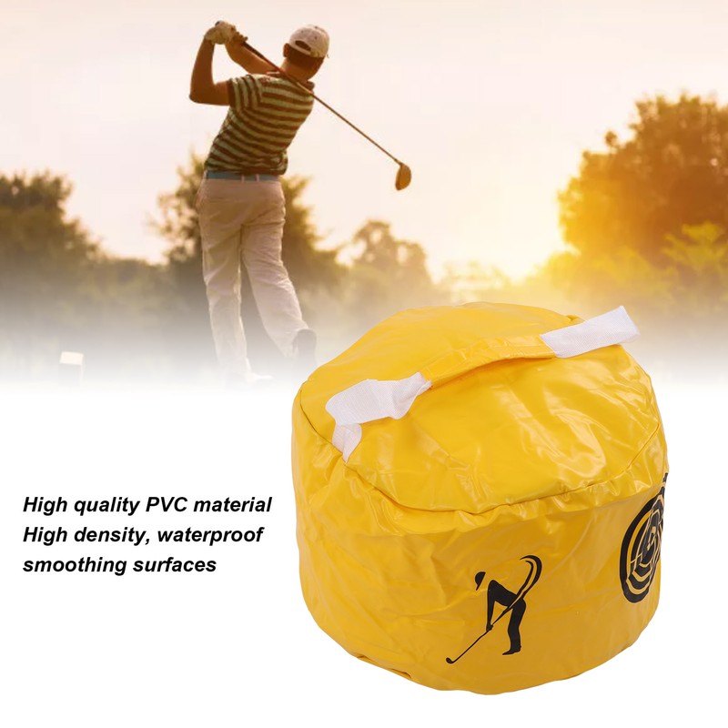 Golf Hitting Bag Waterproof PVC Smoothing Surfaces Zipper Design Golf