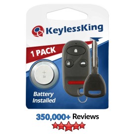 KeylessKing* Replacement Remote Key Keyless Set for 1998 1999 2000 2001 2002 Honda Accord