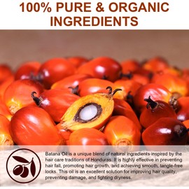 Batana Oil for Hair Growth, 100% Pure Batana Oil Hair Mask, Scalp and Hair Oil, Repair Damaged Hair, Nourishes Thin Hair Scalp Skin and Loss Hair Growth Fir, for All Hair Types, 4.2Oz